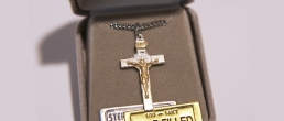TWO TONED ST. BENEDICT CRUCIFIX MEDAL